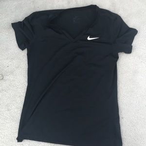 Black Nike Dri-fit V-neck